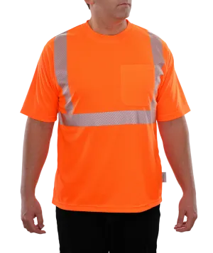 102CTOR Hi-Vis Orange Safety Shirt Birdseye Pocket with Comfort Trim by 3MTM