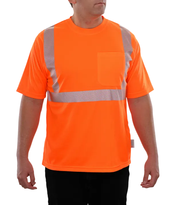 102CTOR Hi-Vis Orange Safety Shirt Birdseye Pocket with Comfort Trim by 3MTM