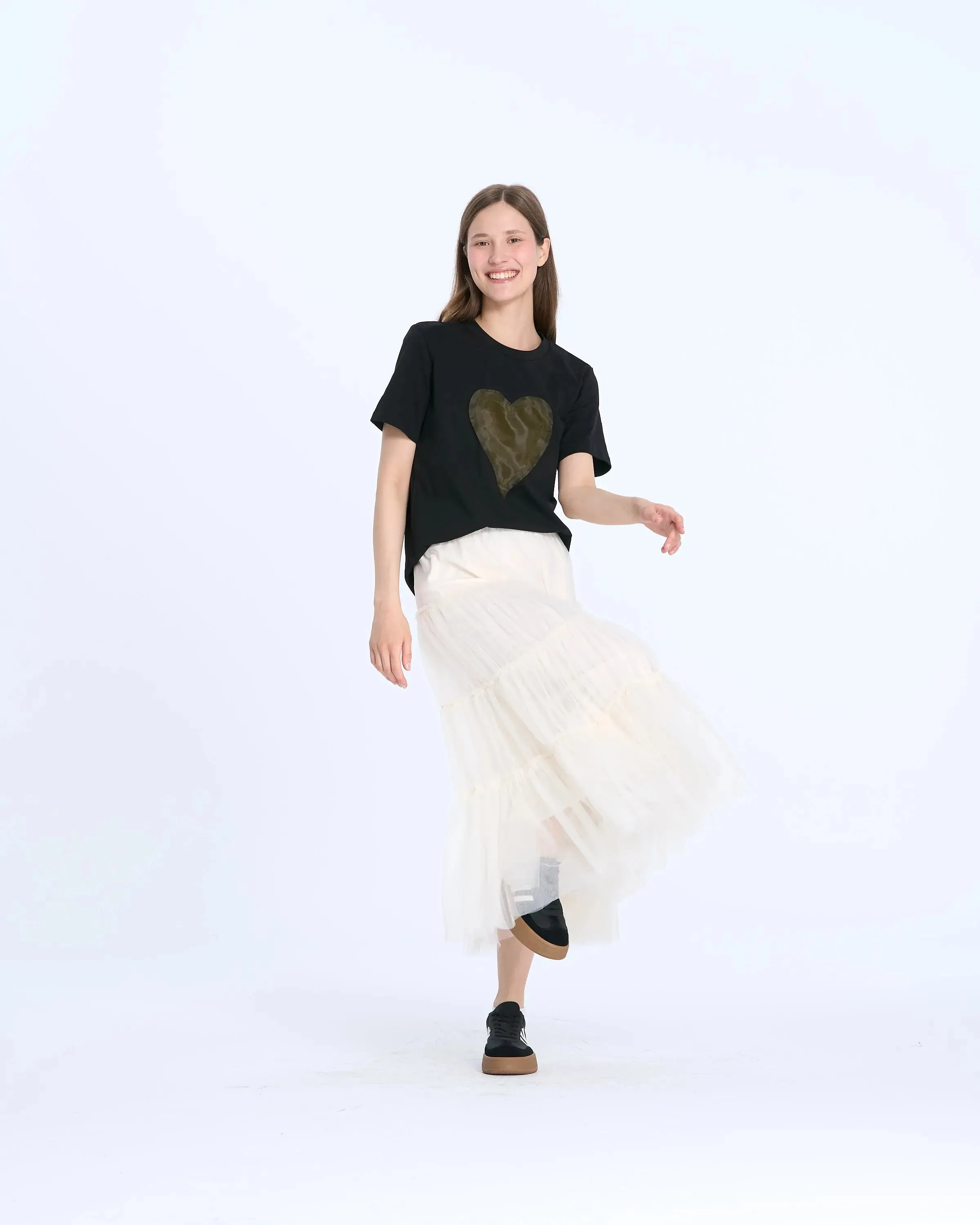 25882 Tulle Heart T-Shirt