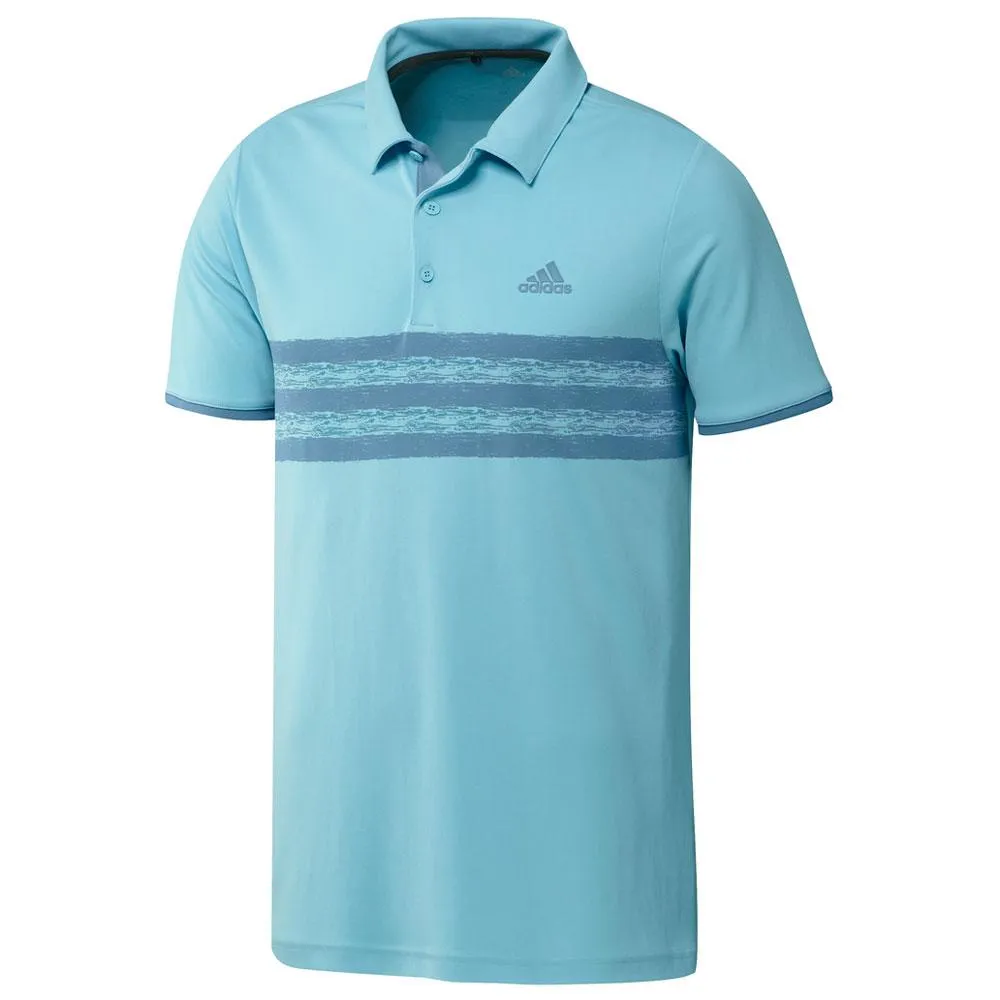 adidas Mens Chest 3-Stripe Polo