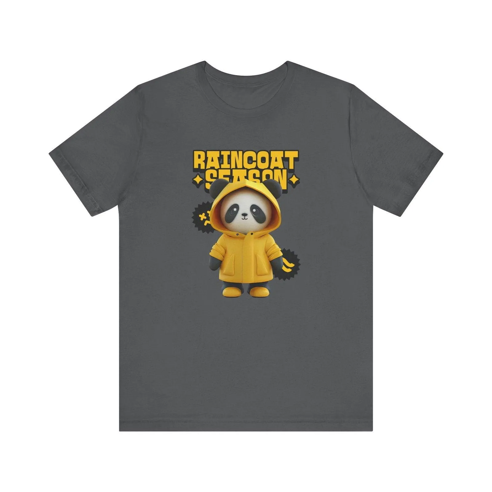 Adventure Raincoat Season Panda T Shirt