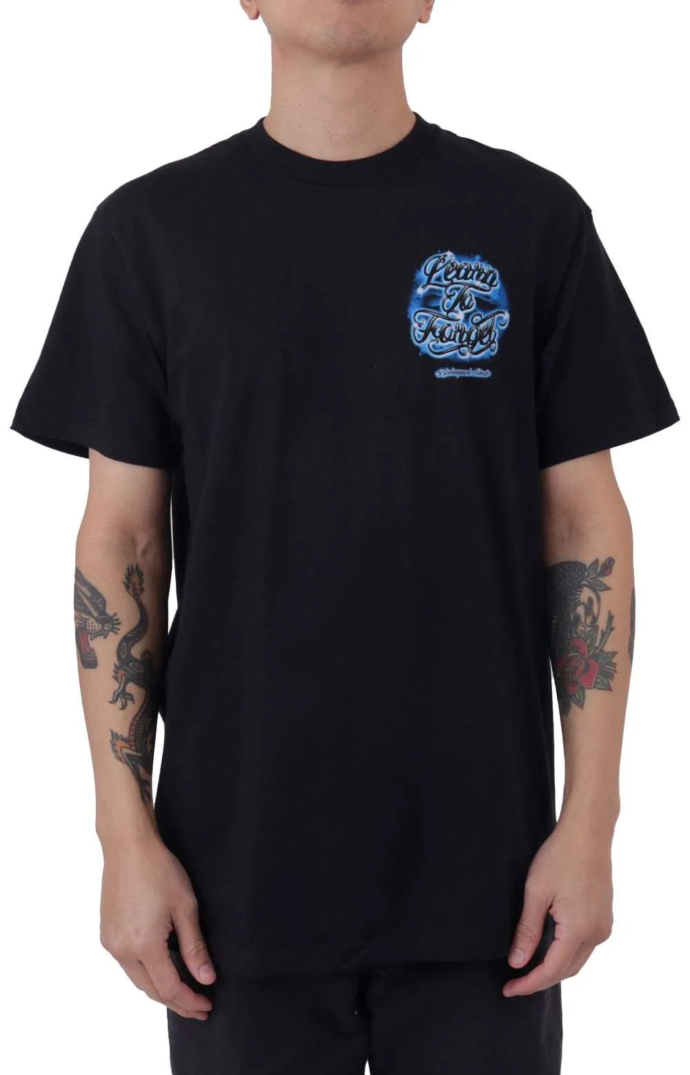 Airbrush Graphic Tee - Black