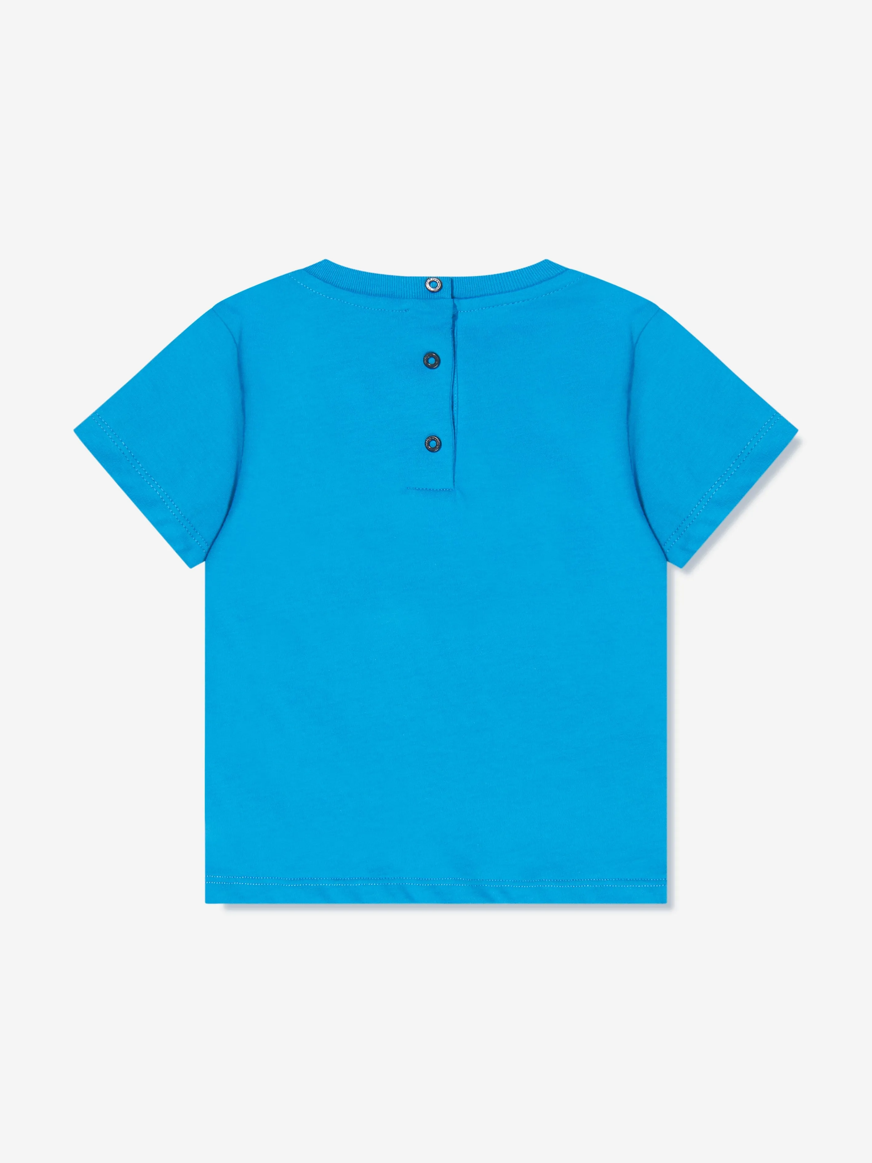 Balmain Baby Boys Logo T-Shirt in Blue