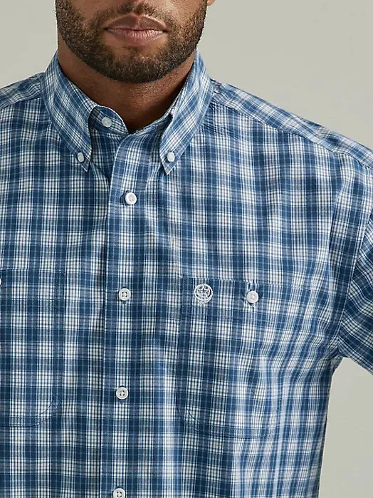 Blue George Strait Button Up