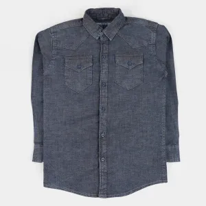 Boys Denim Shirt OA S23 - Blue