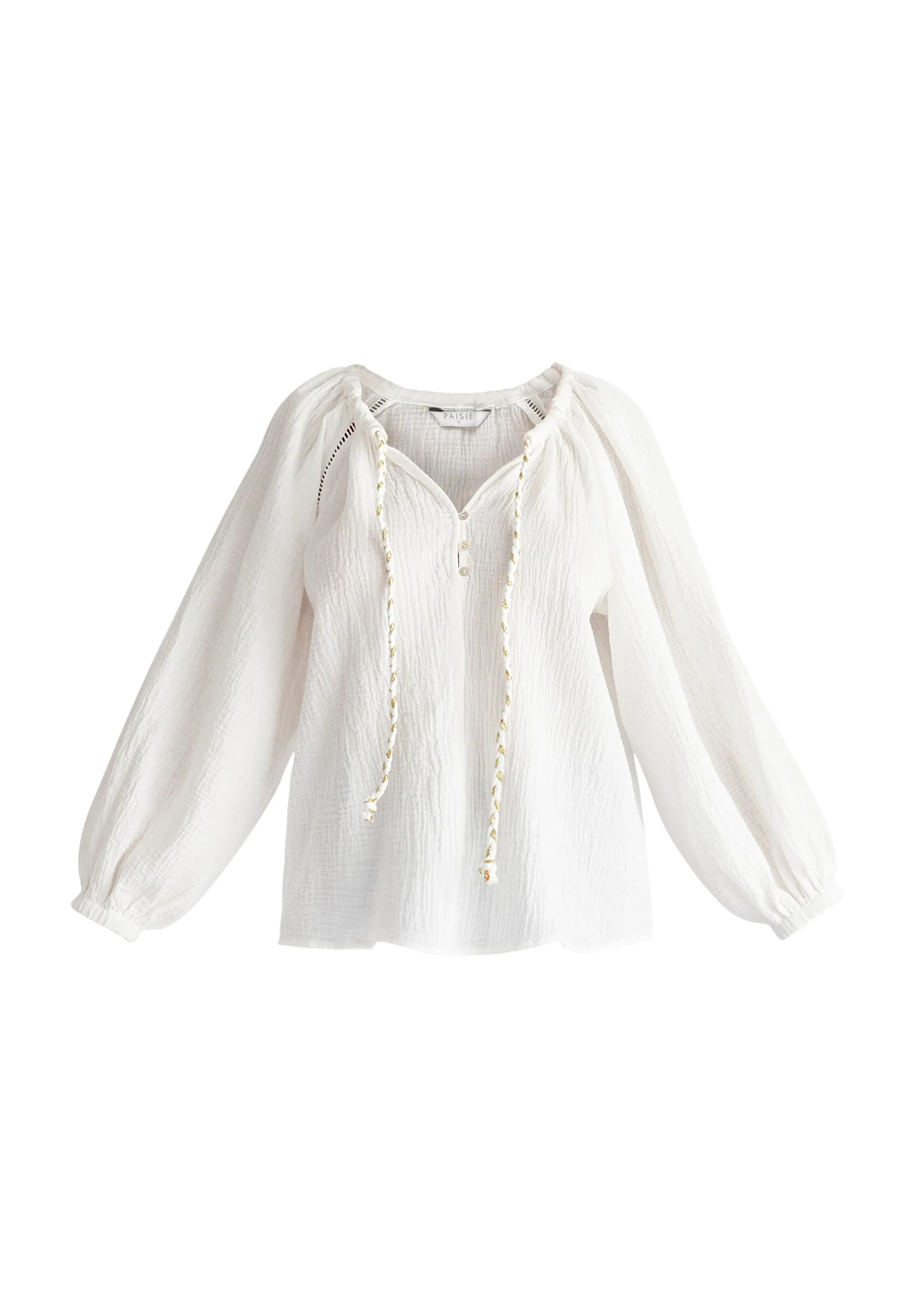 Cheesecloth Peasant Blouse