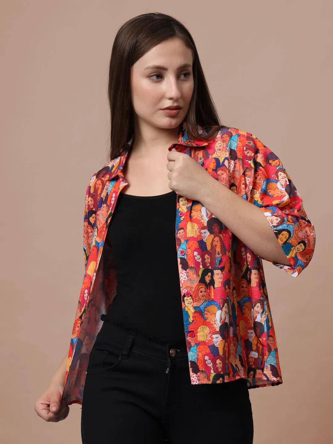 Classic Graphic Opaque Printed Casual Shirt