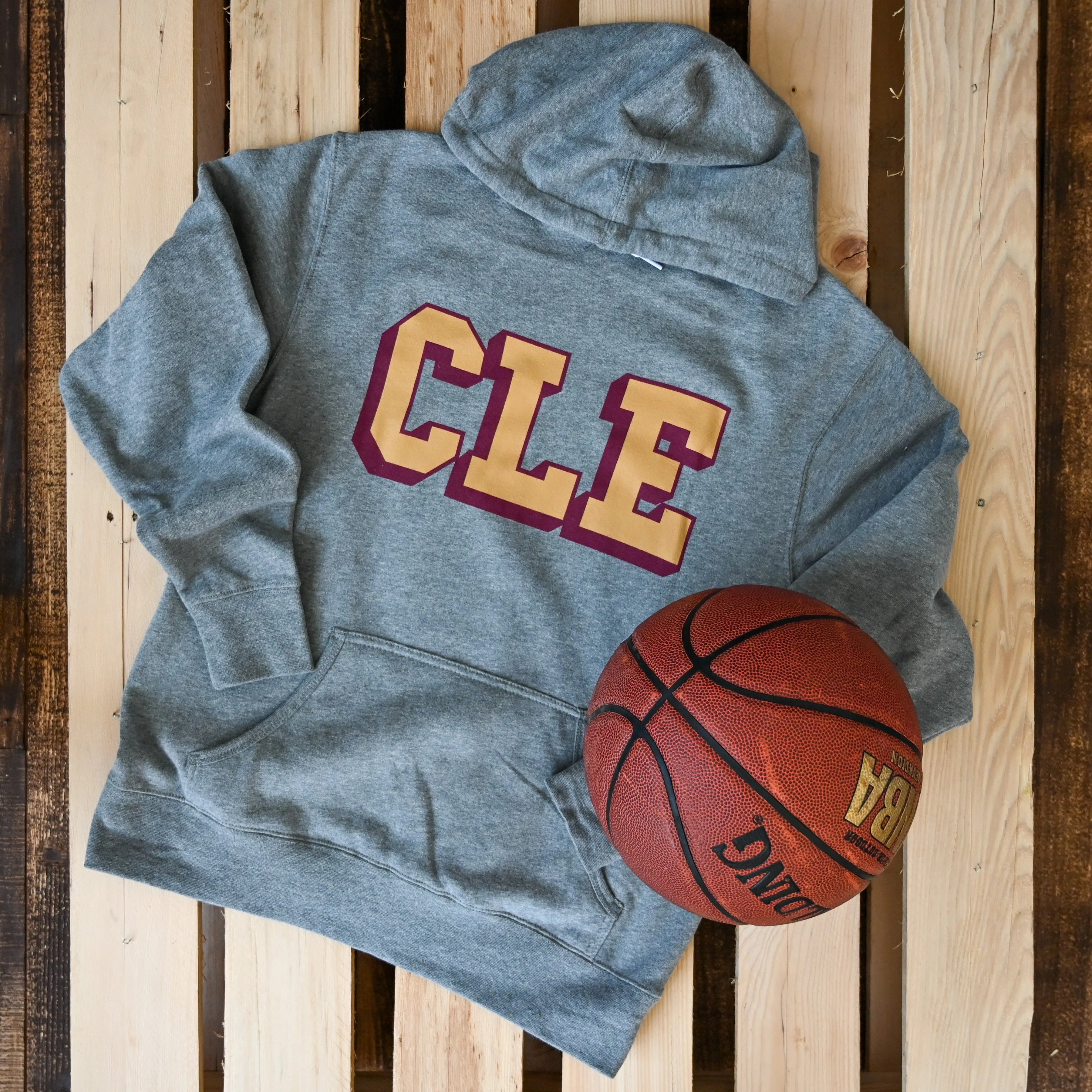 CLE College -Wine/Gold - Unisex Pullover Hoodie