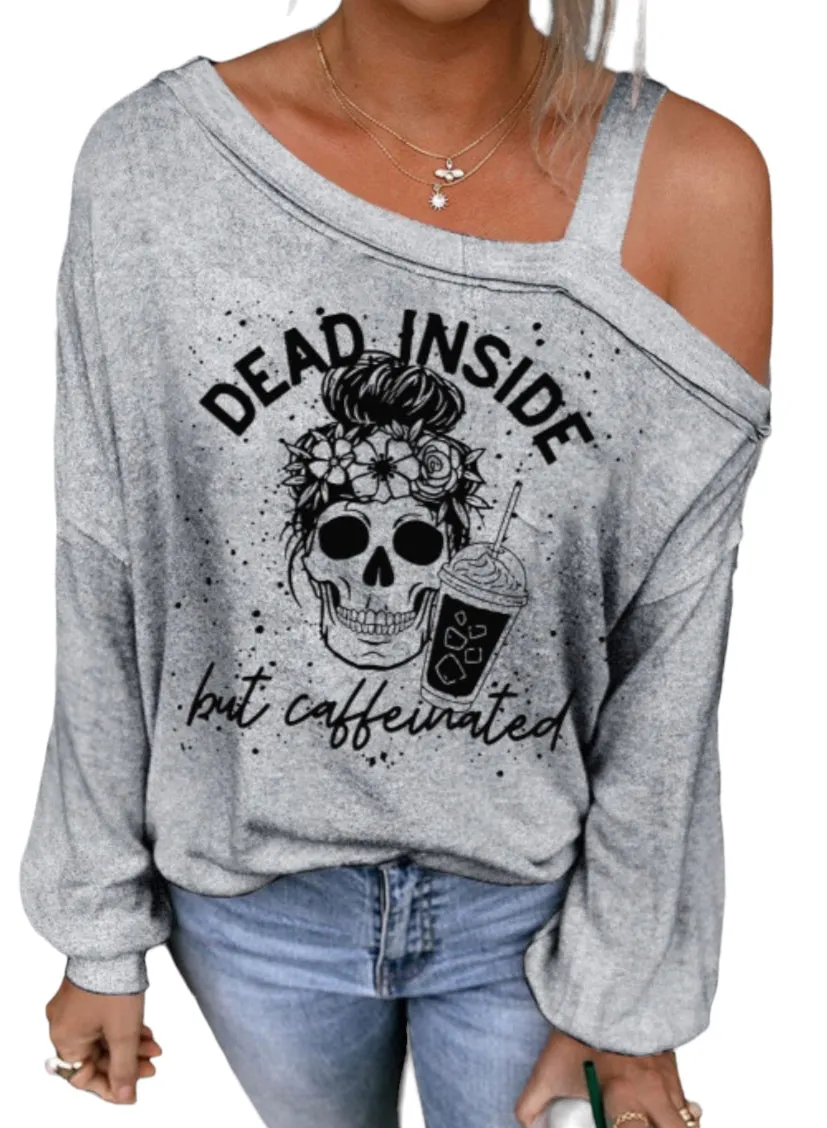 Dead Inside off shoulder top