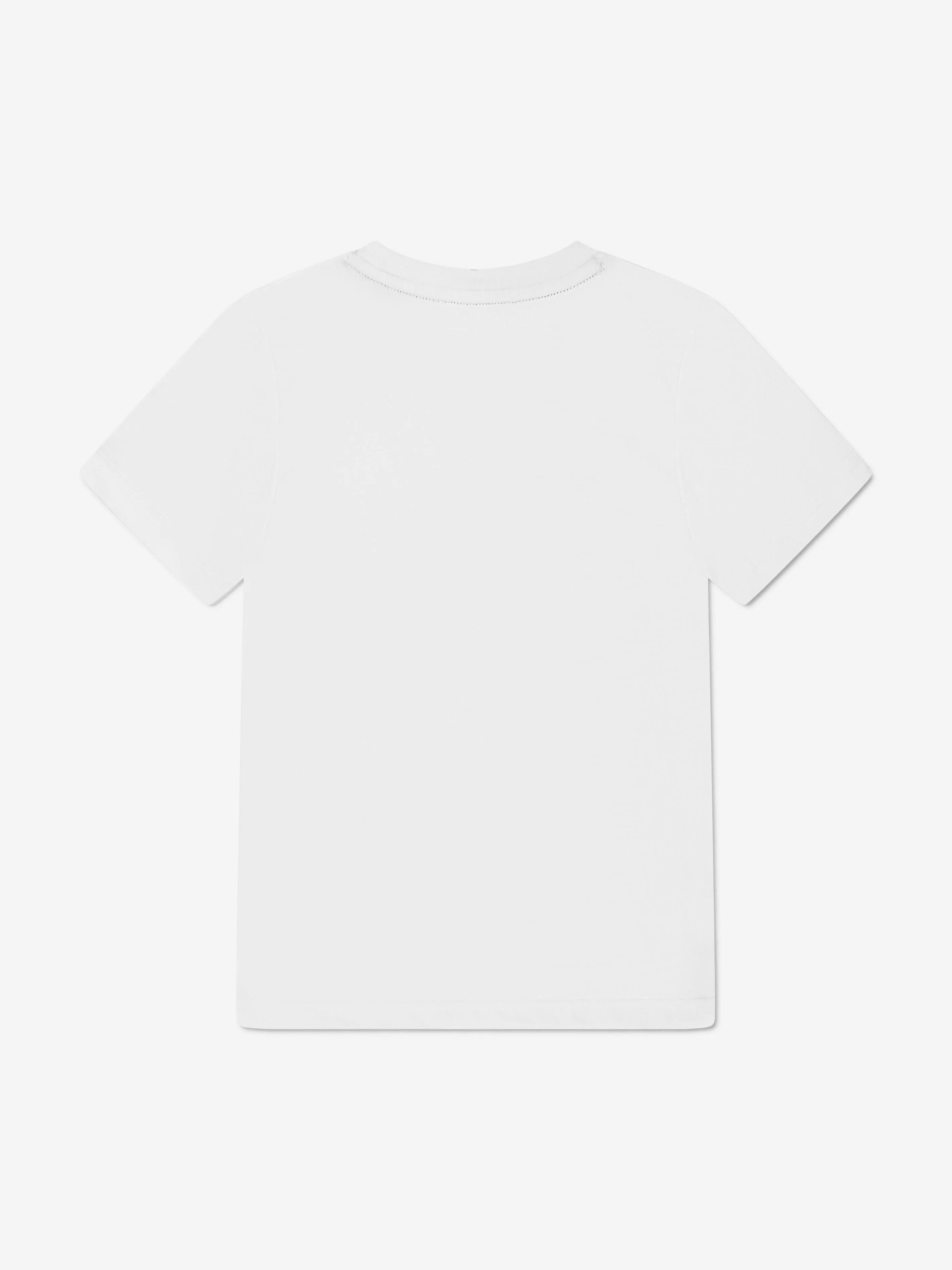 DKNY Boys Organic Cotton City Logo T-Shirt in White