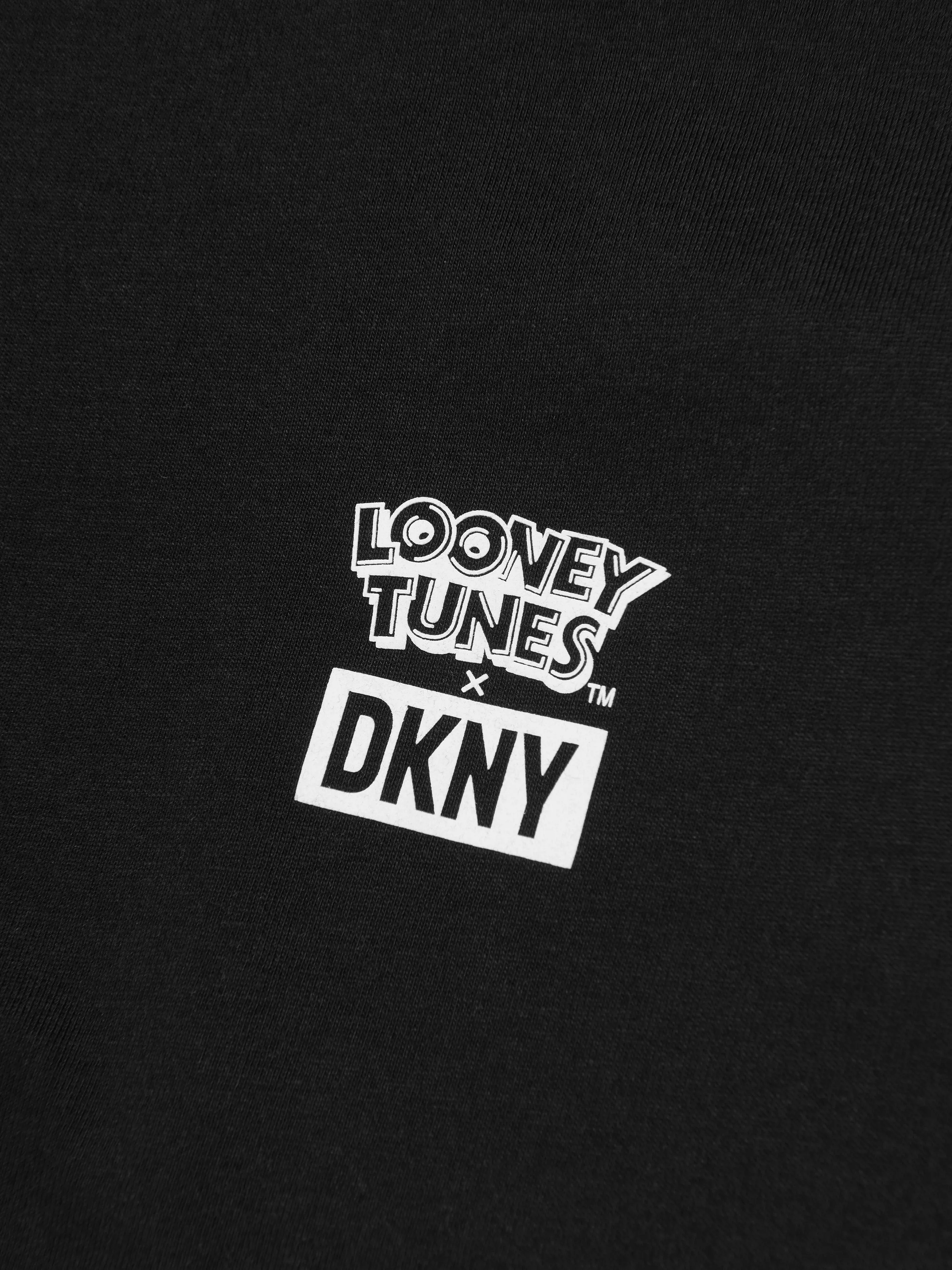 DKNY Kids Looney Tunes Taz T-Shirt in Black