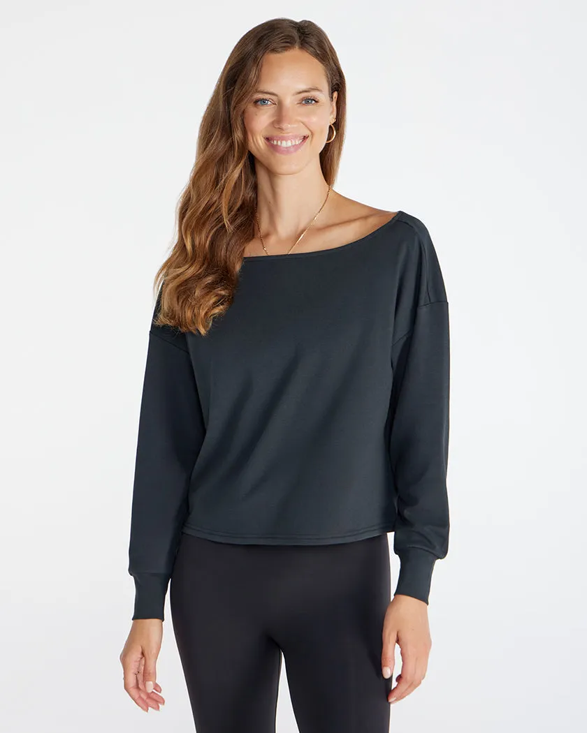 Drift Relaxed Off-Shoulder Long Sleeve