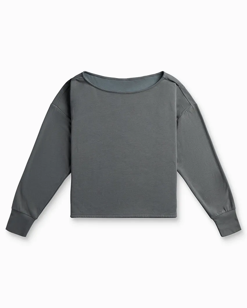 Drift Relaxed Off-Shoulder Long Sleeve