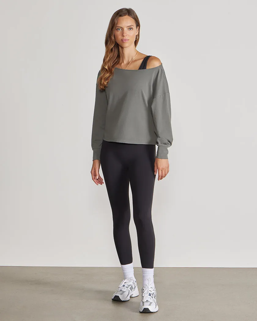 Drift Relaxed Off-Shoulder Long Sleeve