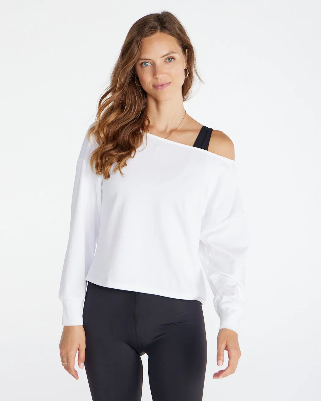 Drift Relaxed Off-Shoulder Long Sleeve