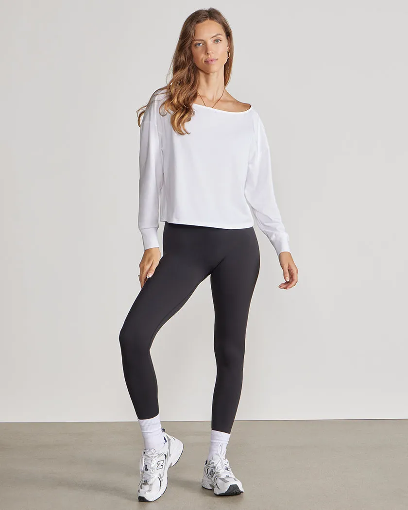 Drift Relaxed Off-Shoulder Long Sleeve