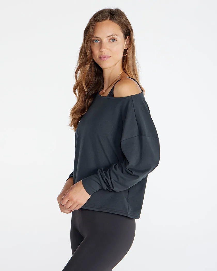 Drift Relaxed Off-Shoulder Long Sleeve