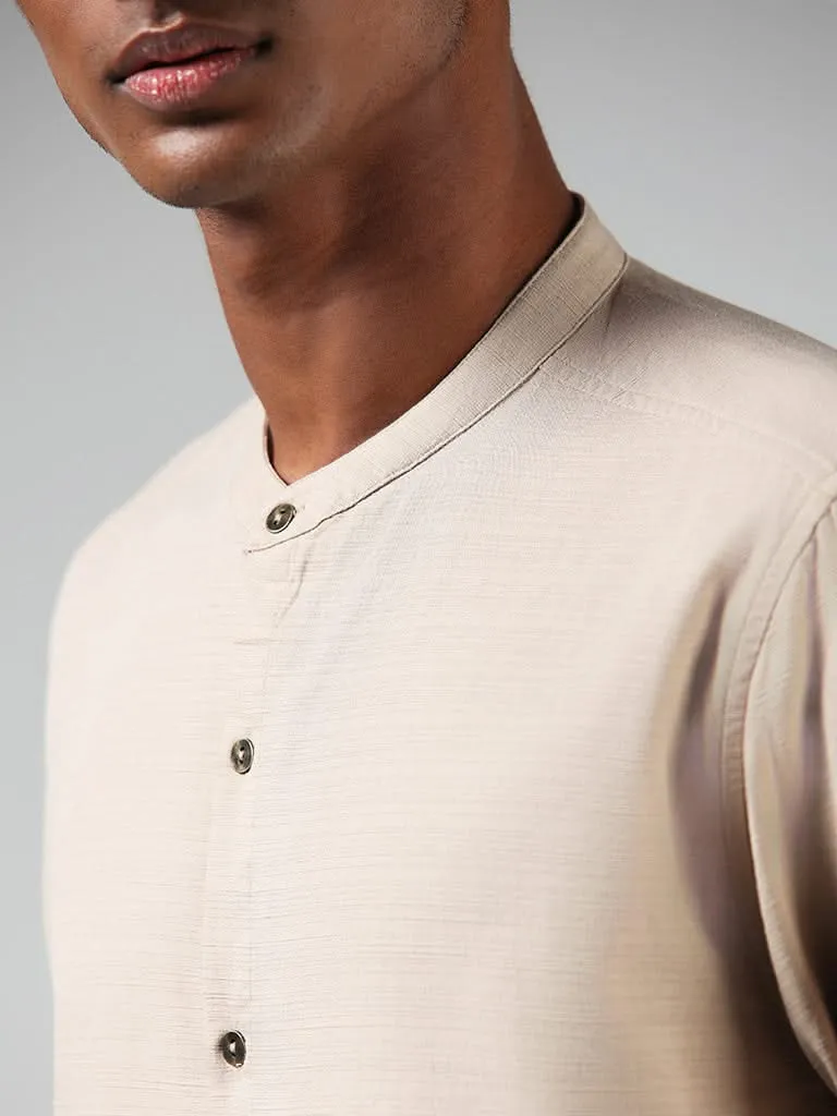 ETA Beige Cotton Resort-Fit Shirt