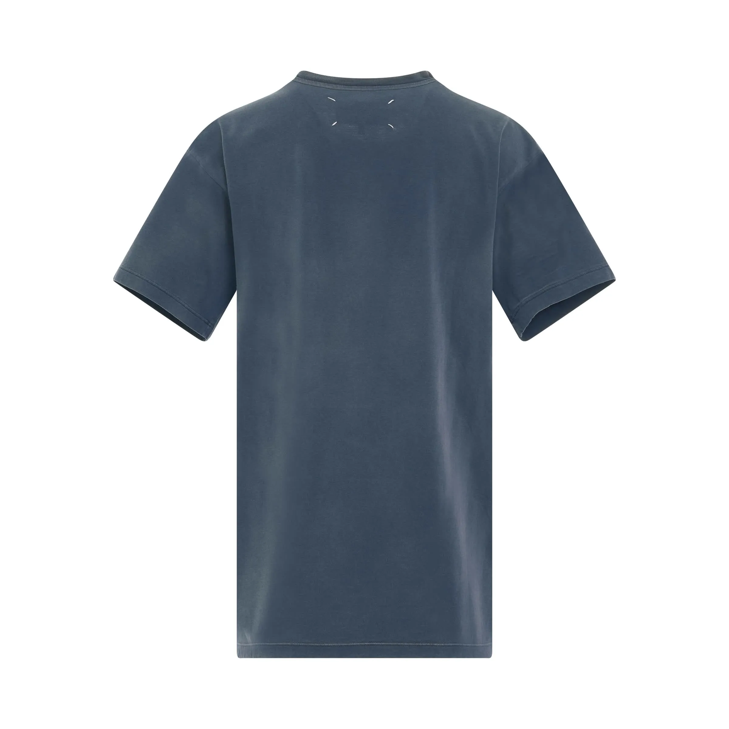 Faded Logo Relaxed Fit T-Shirt in Blue