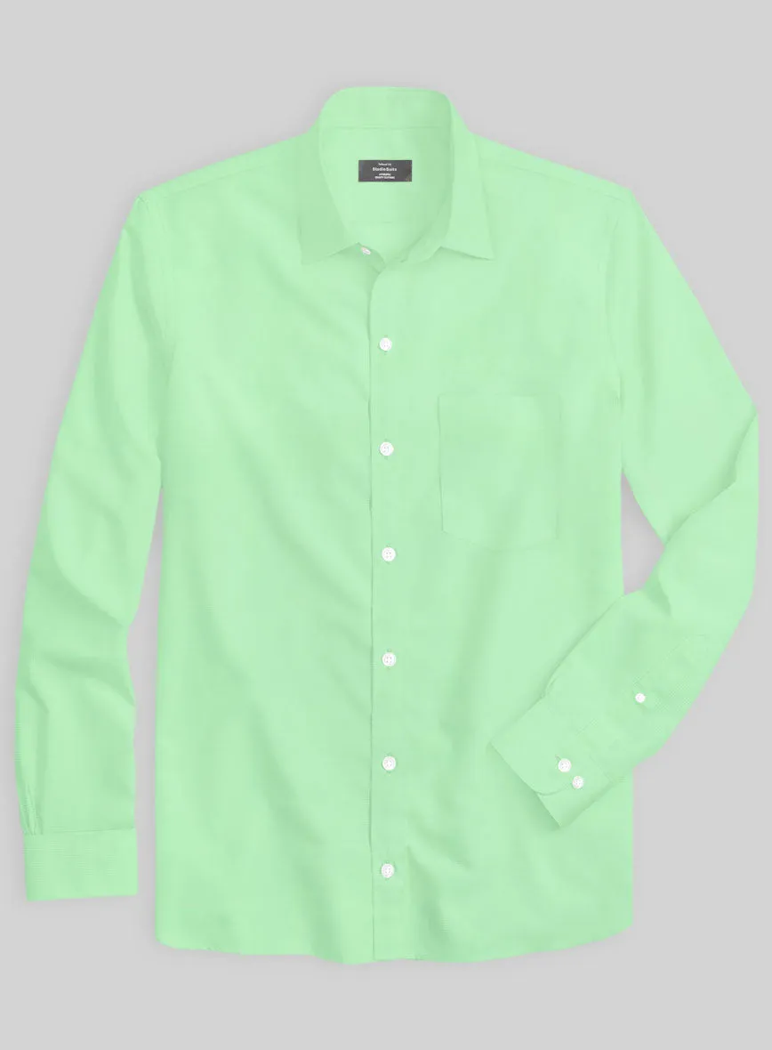 Giza Mint Green Cotton Shirt