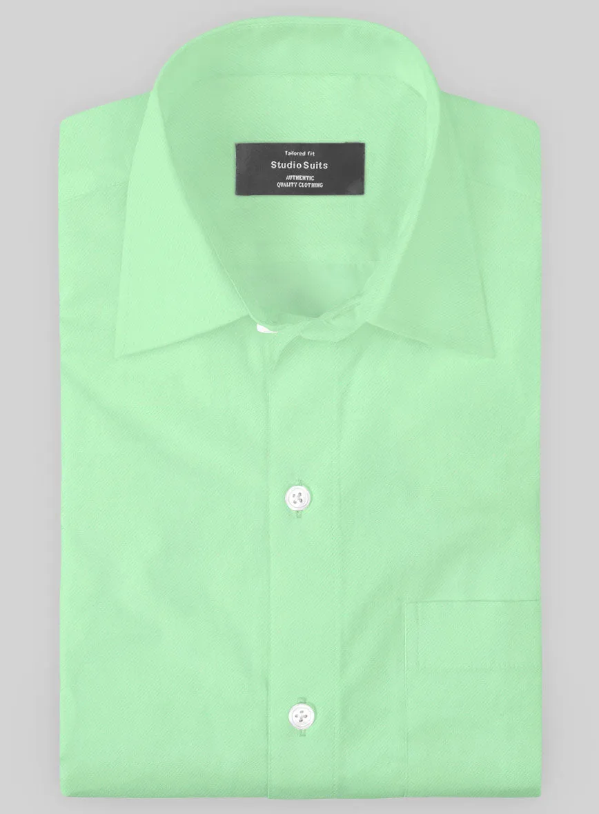 Giza Mint Green Cotton Shirt