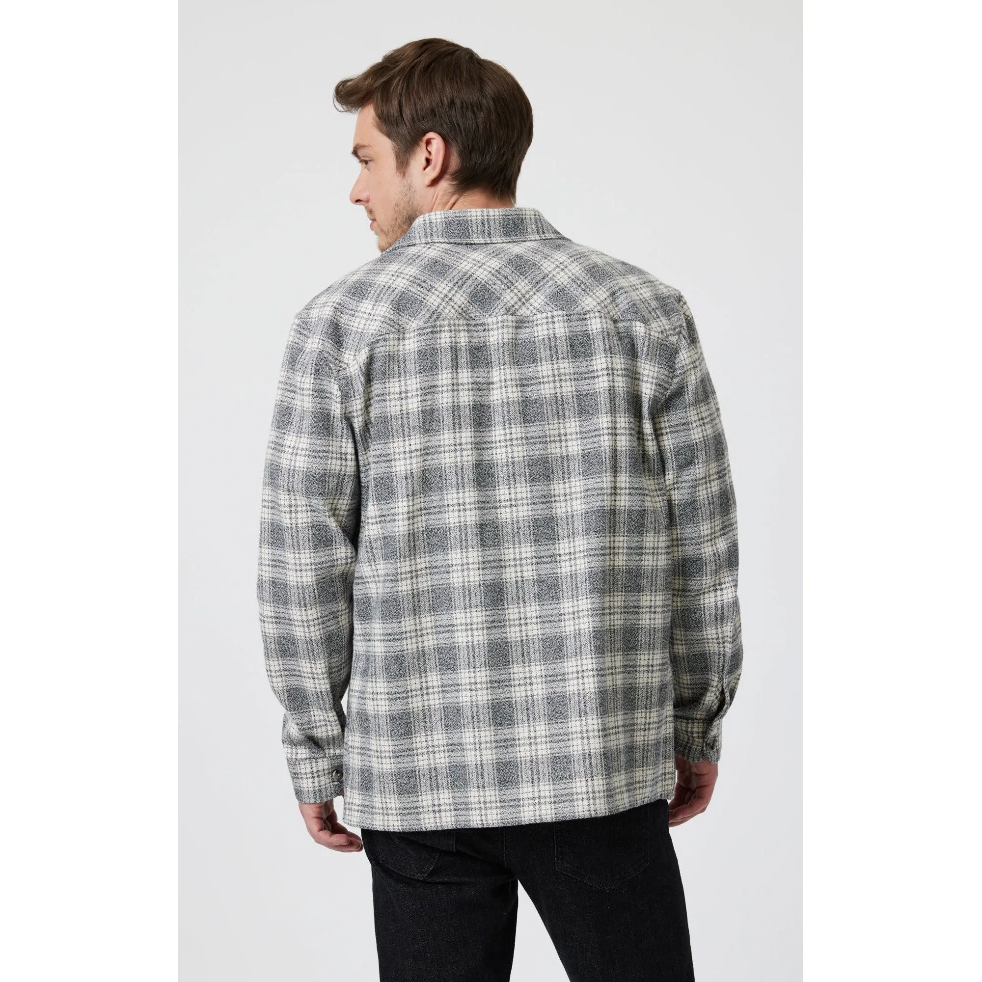 GREY MARL CHECK SHIRT