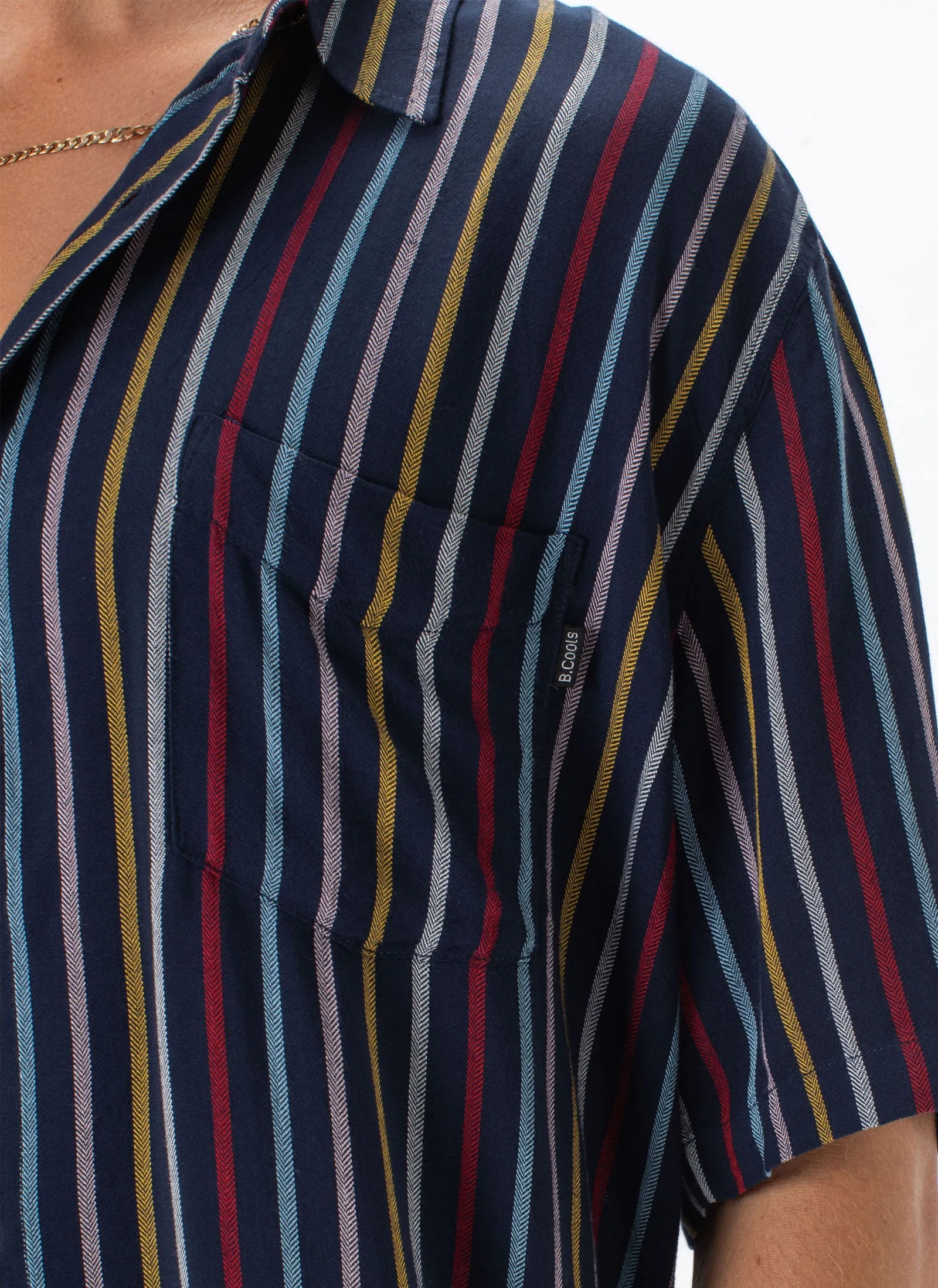 Holiday Shirt Slate Stripe