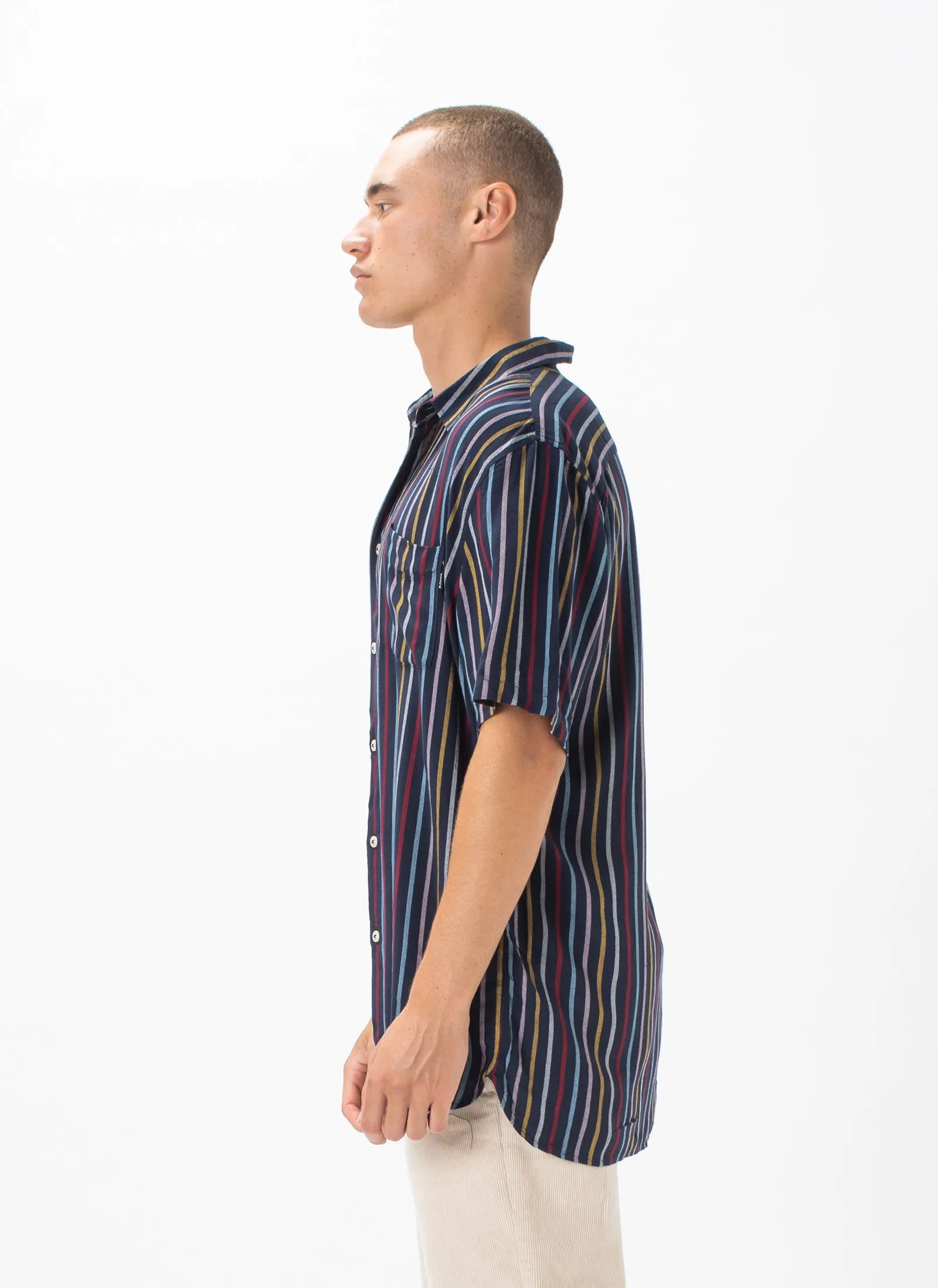 Holiday Shirt Slate Stripe