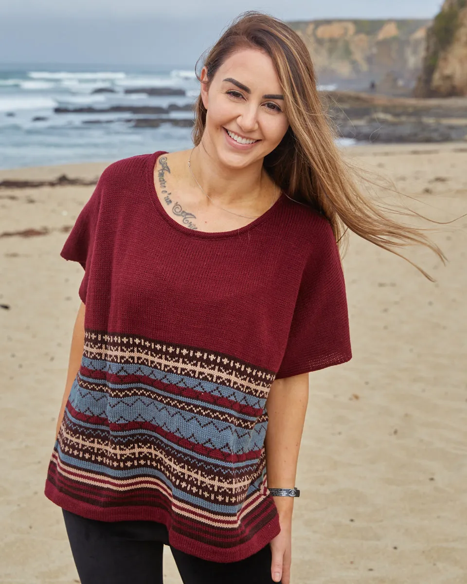 Intarsia Knit Top