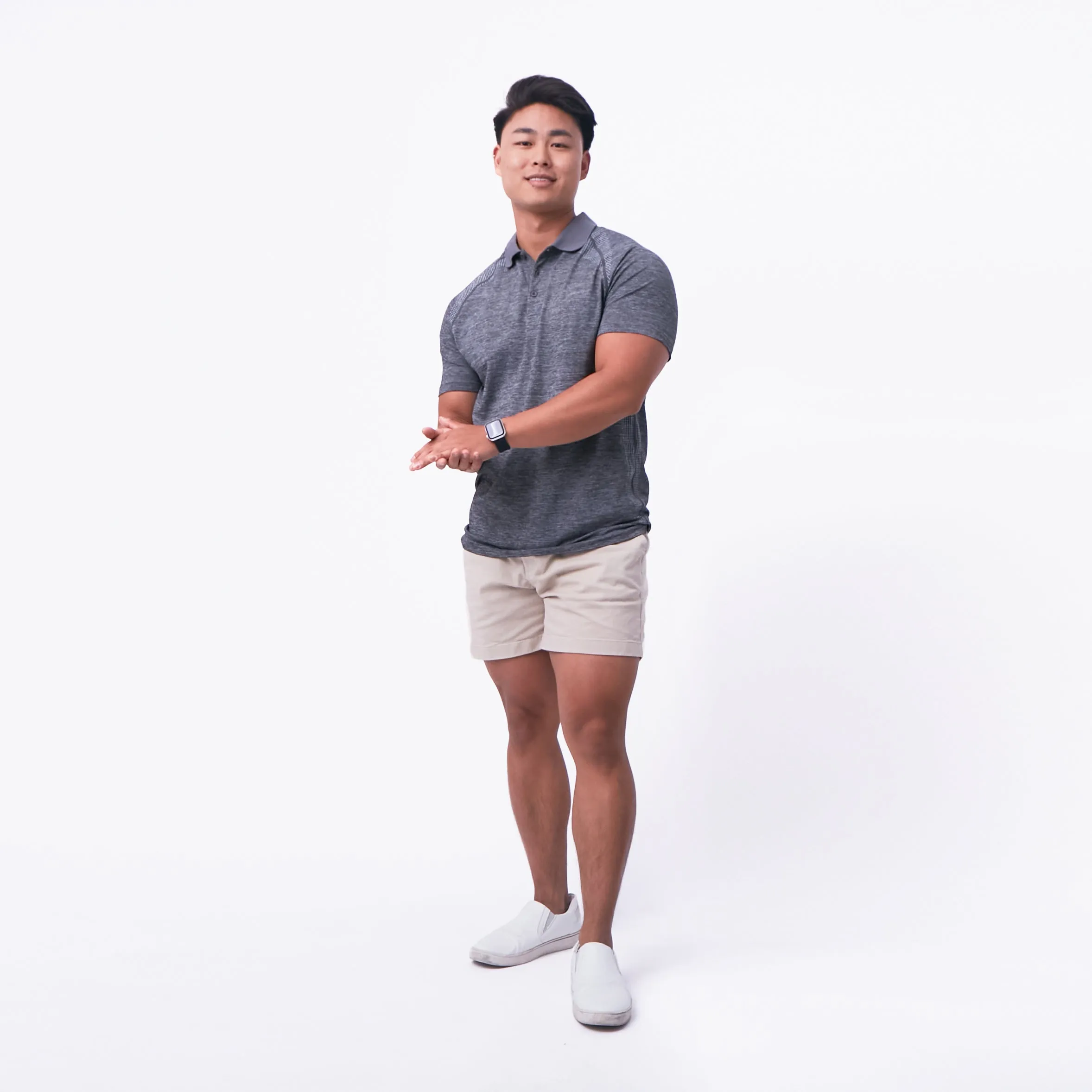 Interval Polo - Heathered Gray