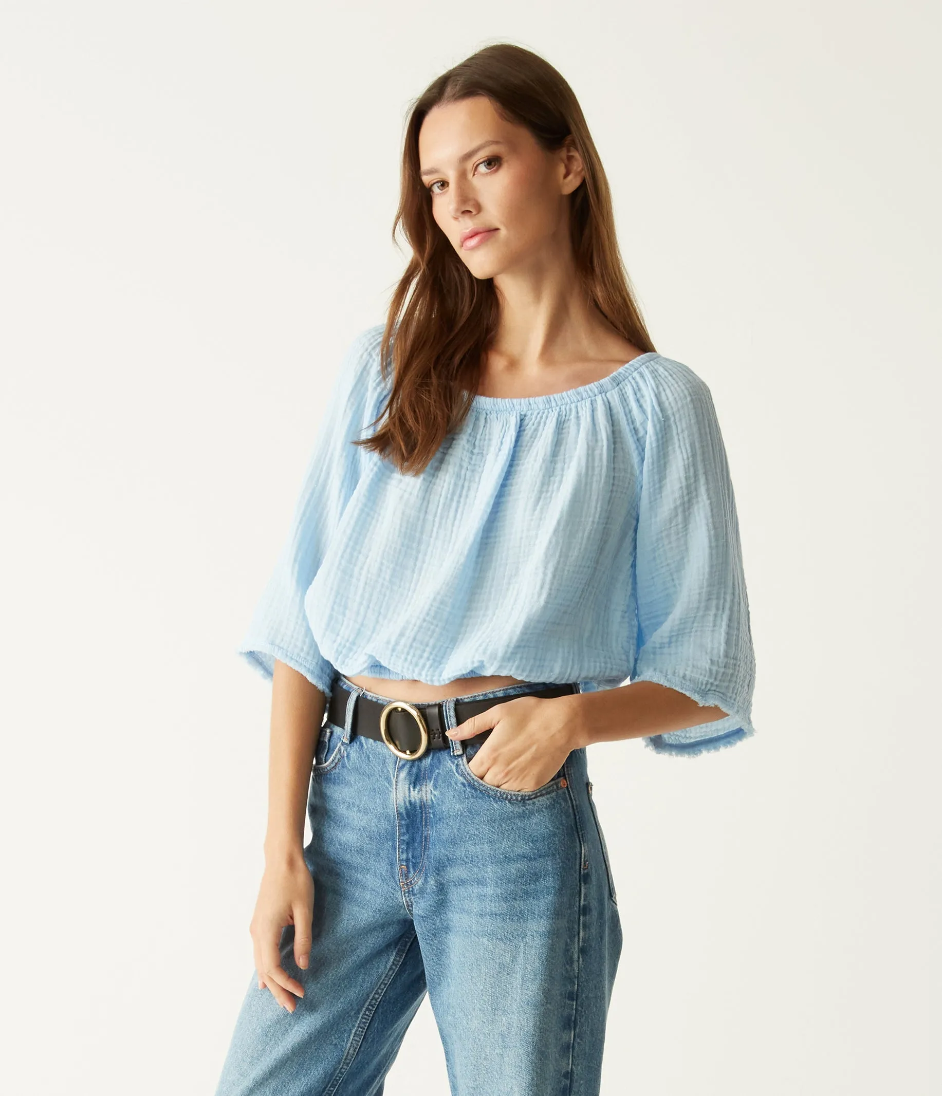 Isabel Convertible Gauze Top