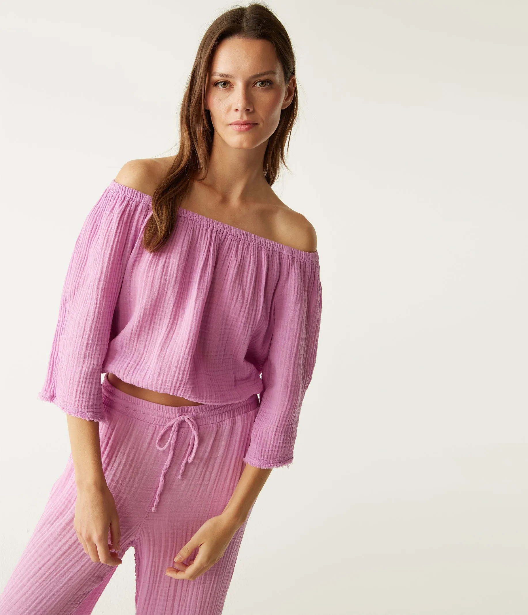 Isabel Convertible Gauze Top