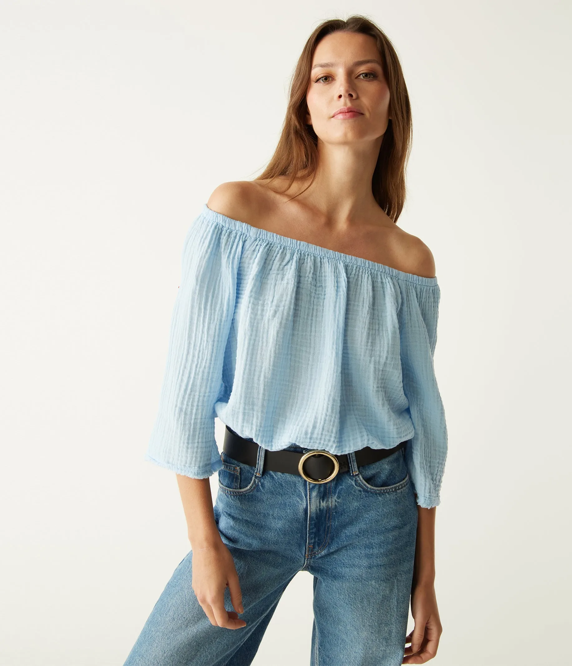 Isabel Convertible Gauze Top