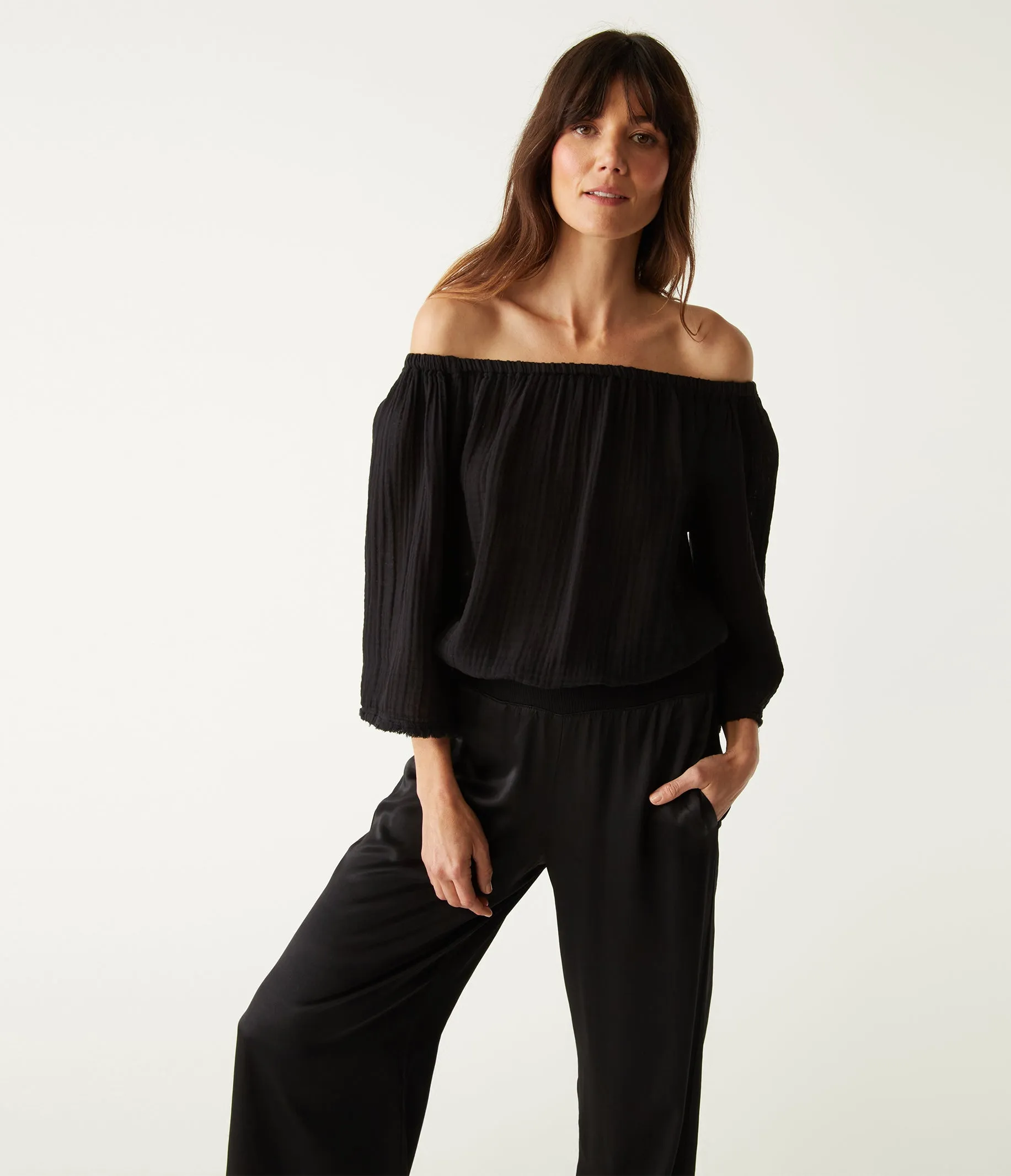 Isabel Convertible Gauze Top