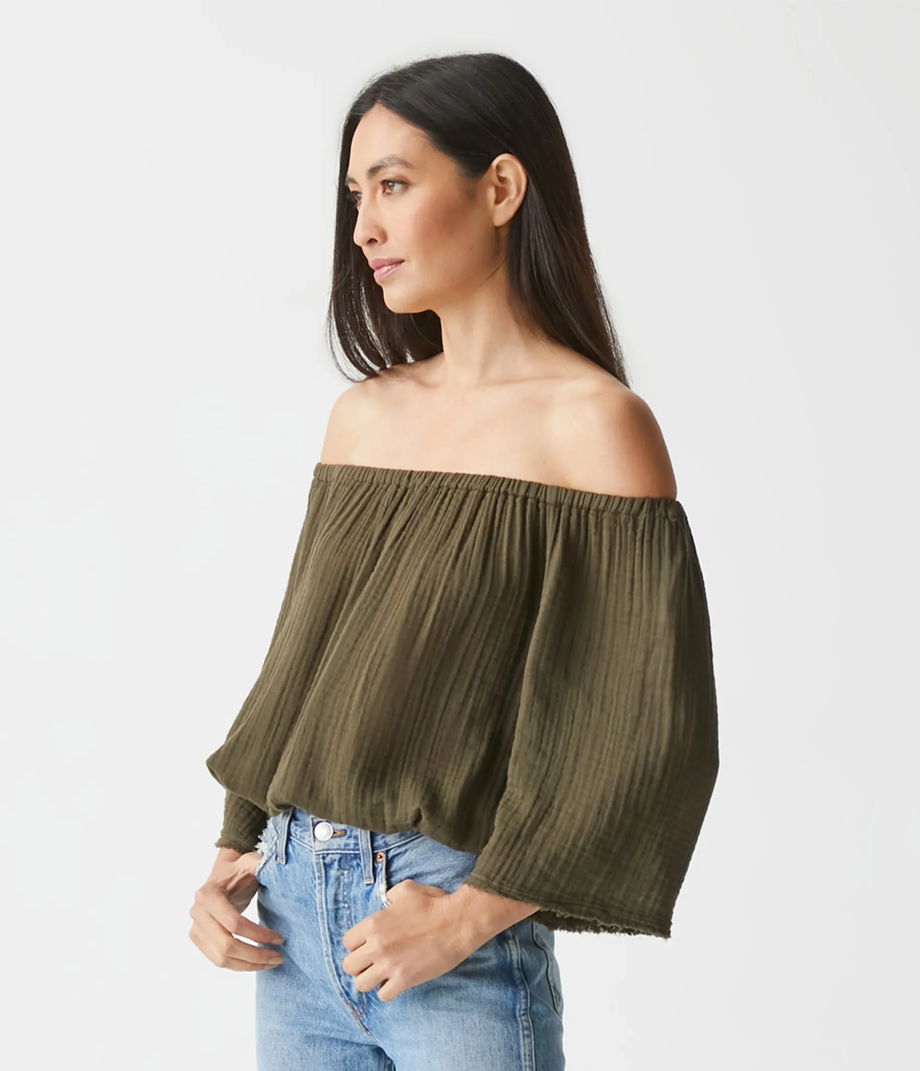 Isabel Convertible Gauze Top