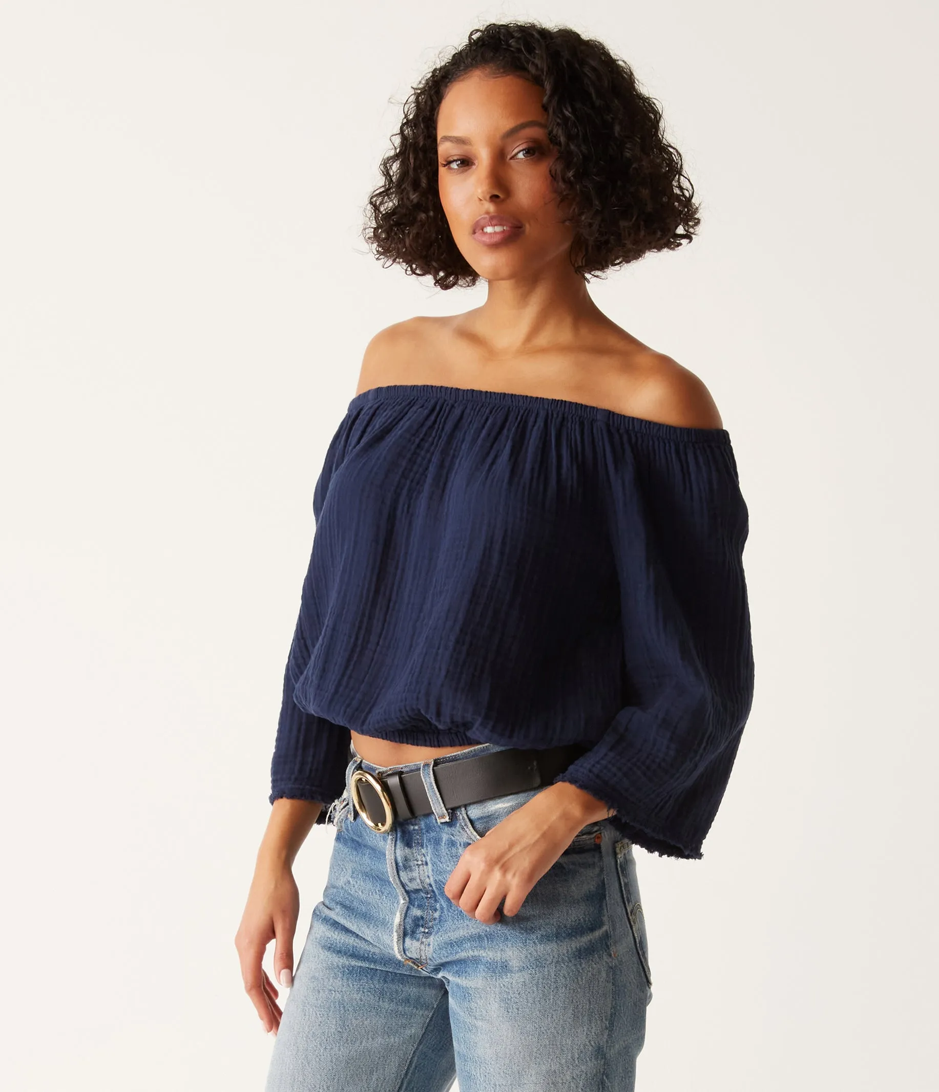 Isabel Convertible Gauze Top