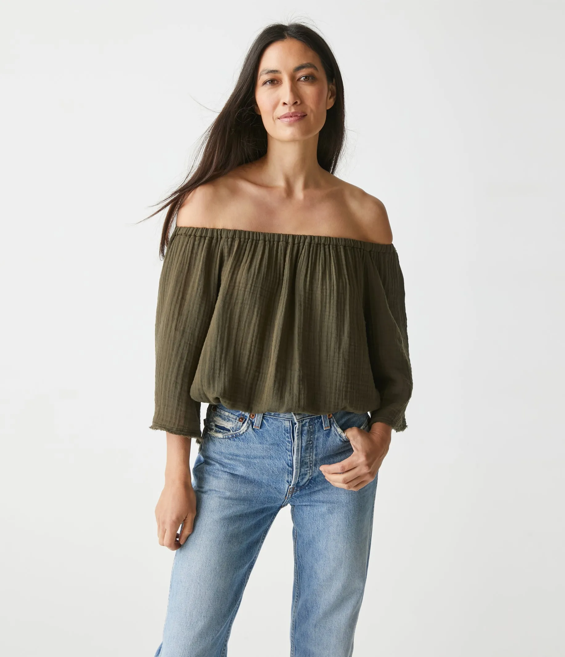 Isabel Convertible Gauze Top