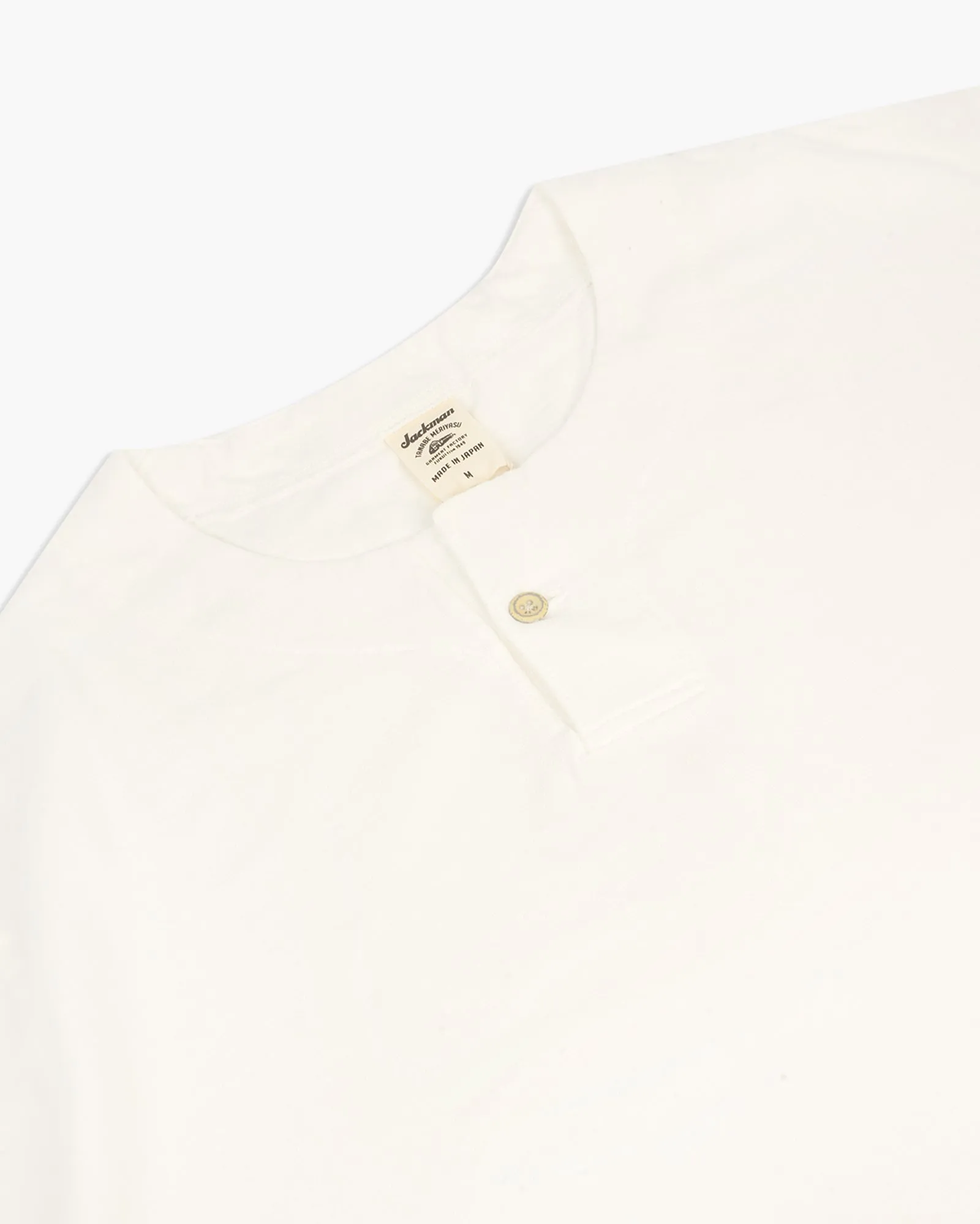 Jackman Henley Neck Tee - White