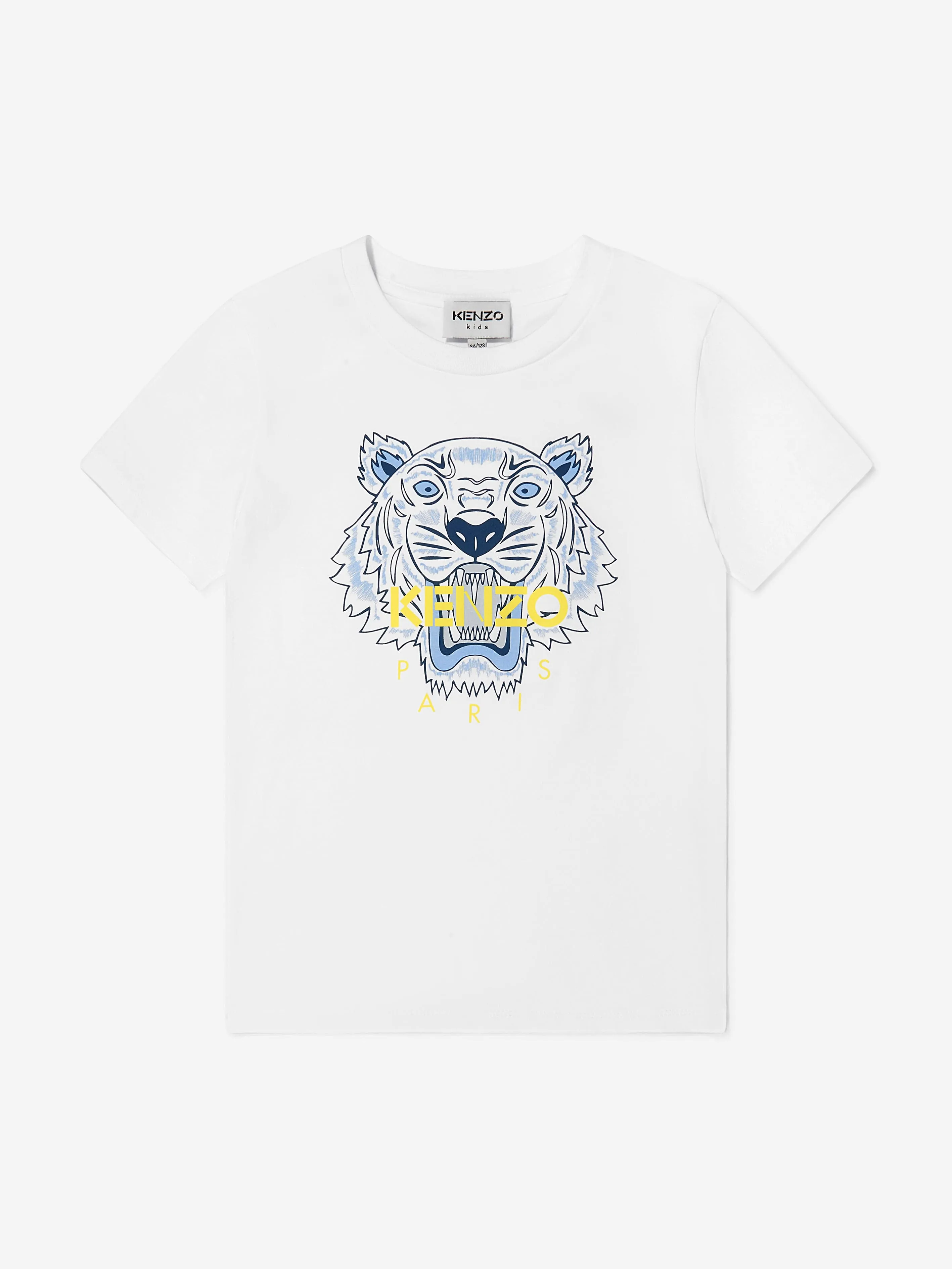 KENZO Boys Organic Cotton Tiger Print T-Shirt