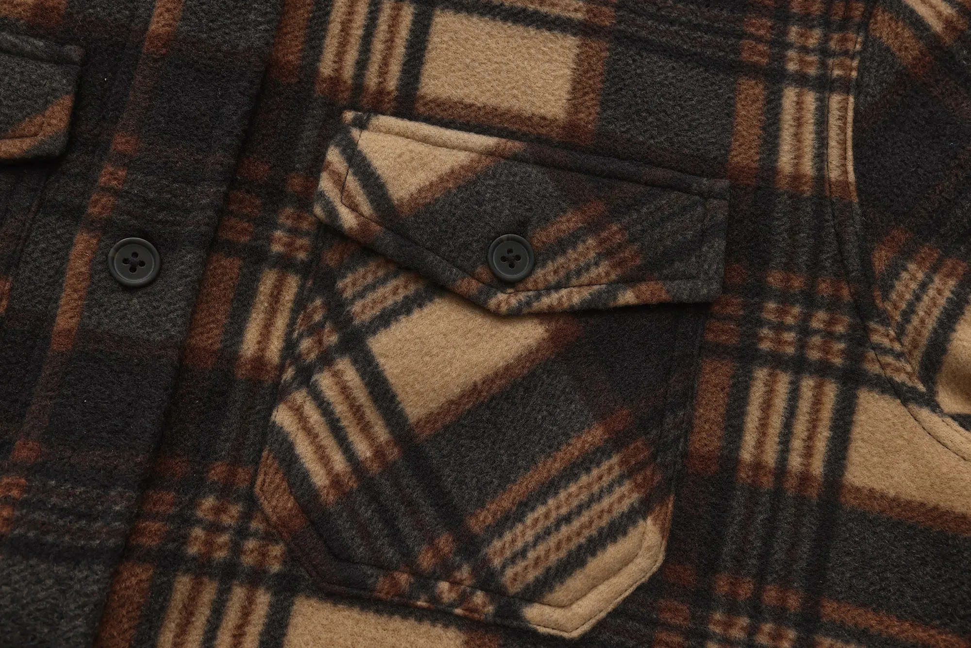 Lined , Brushed, warm, Shirt Jacket