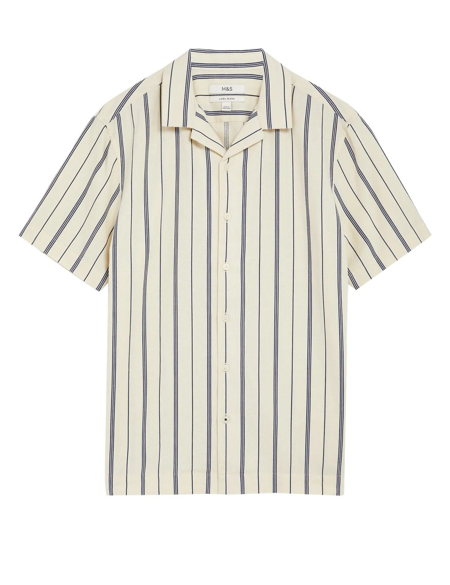 Linen Blend Striped Shirt