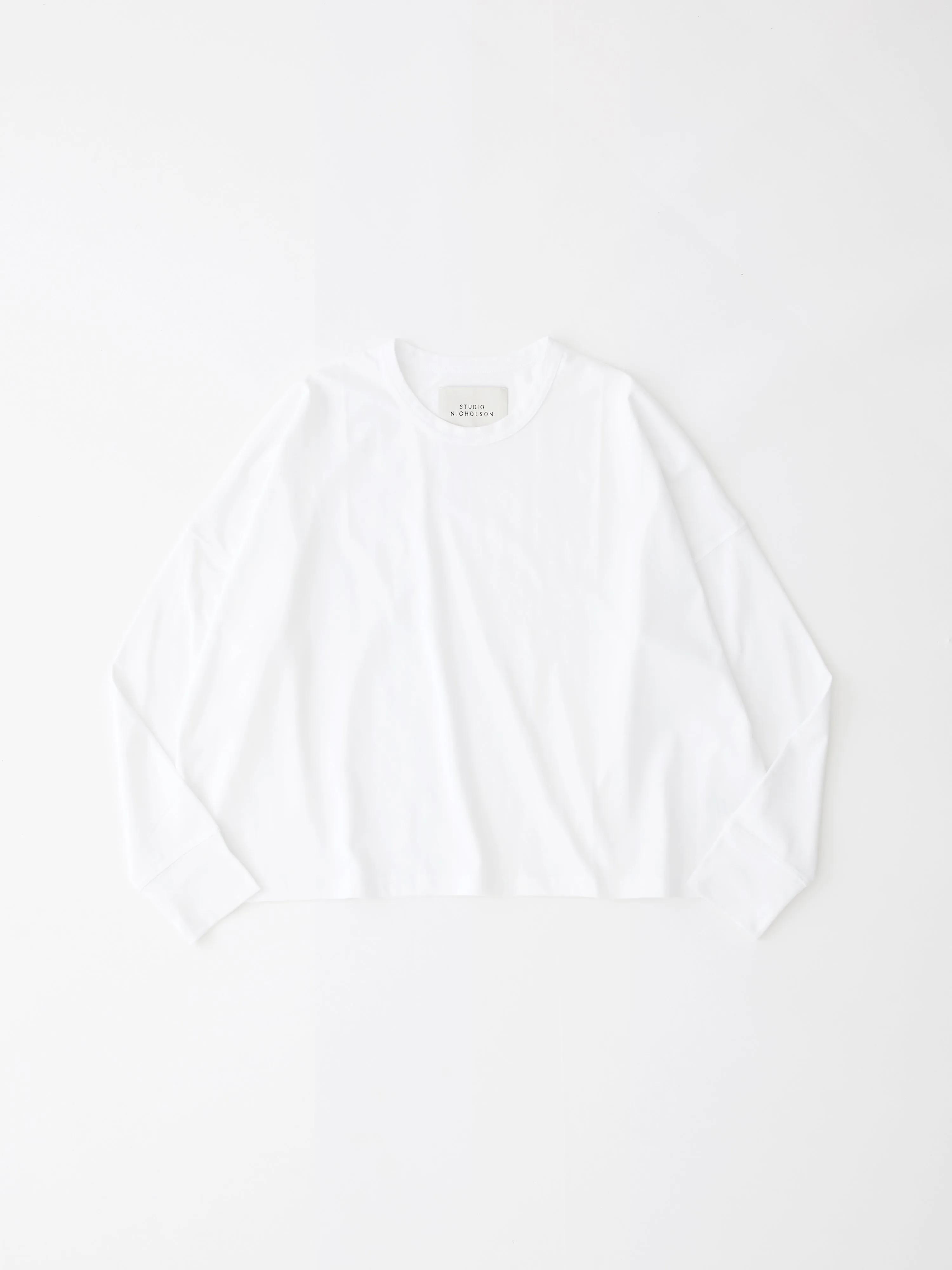 Loop Long Sleeve T-Shirt In Optic White