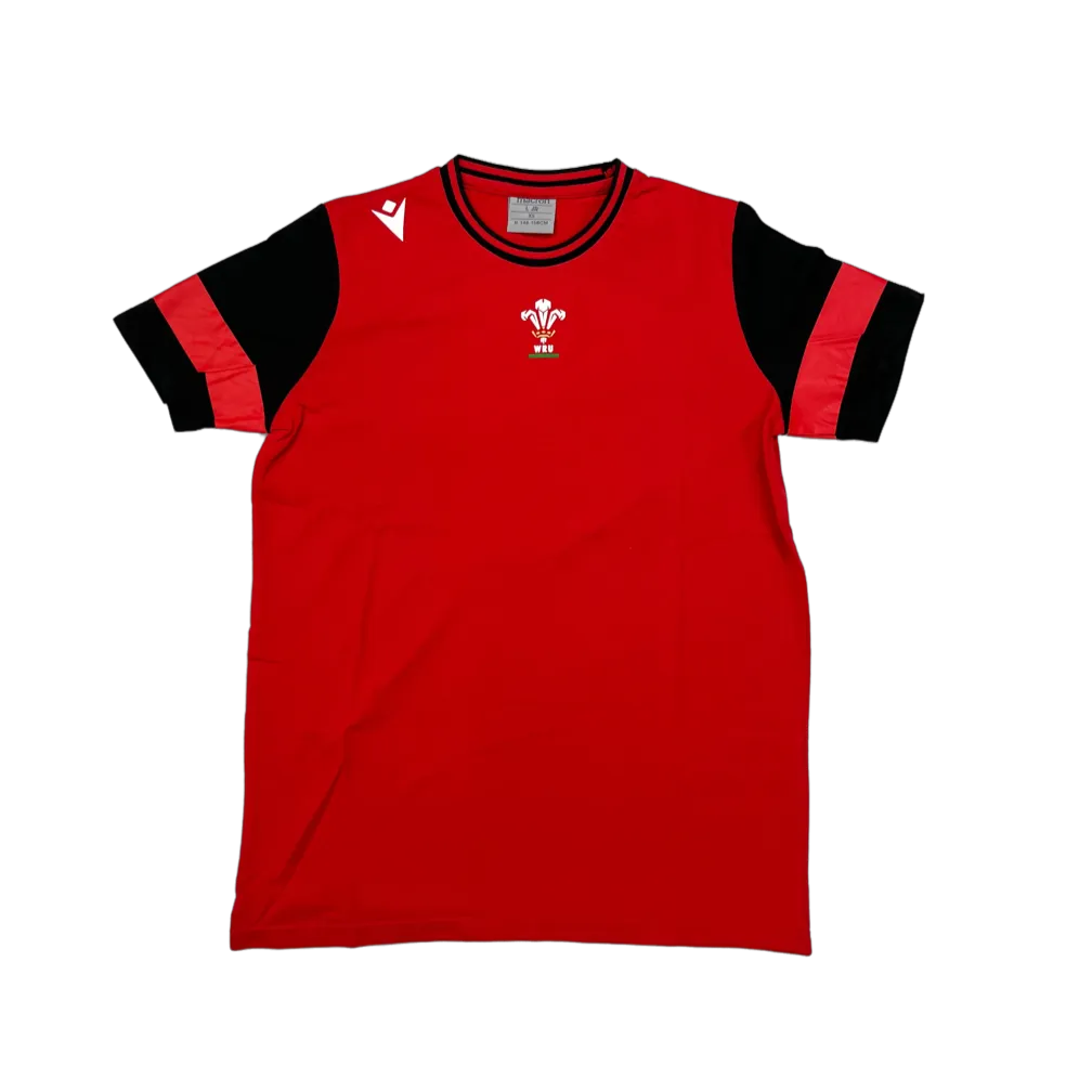 Macron Wales WRU 21/22 Kids Travel Leisure Shirt