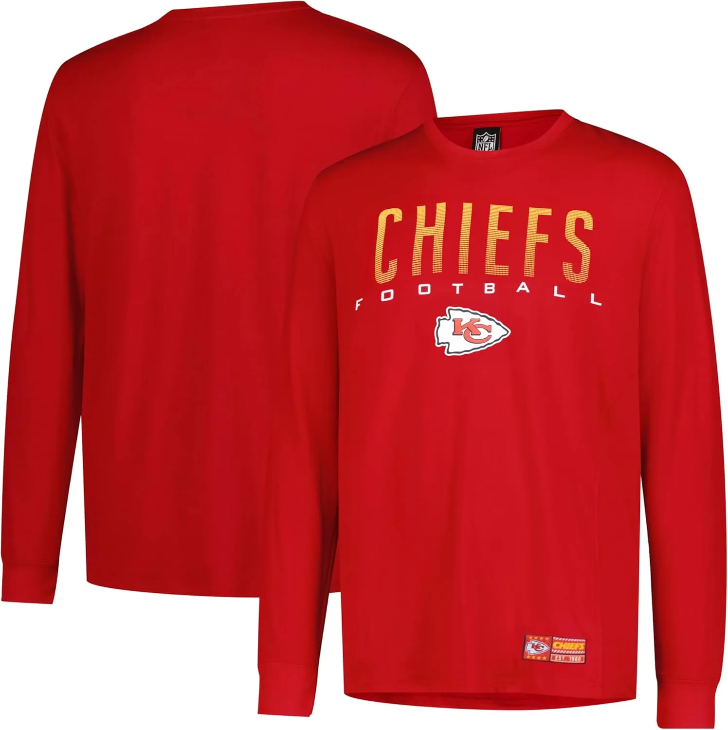 NFL Official Adults Super Soft Game Day Long Sleeve T-Shirt - Unisex|Kansas City Chiefs