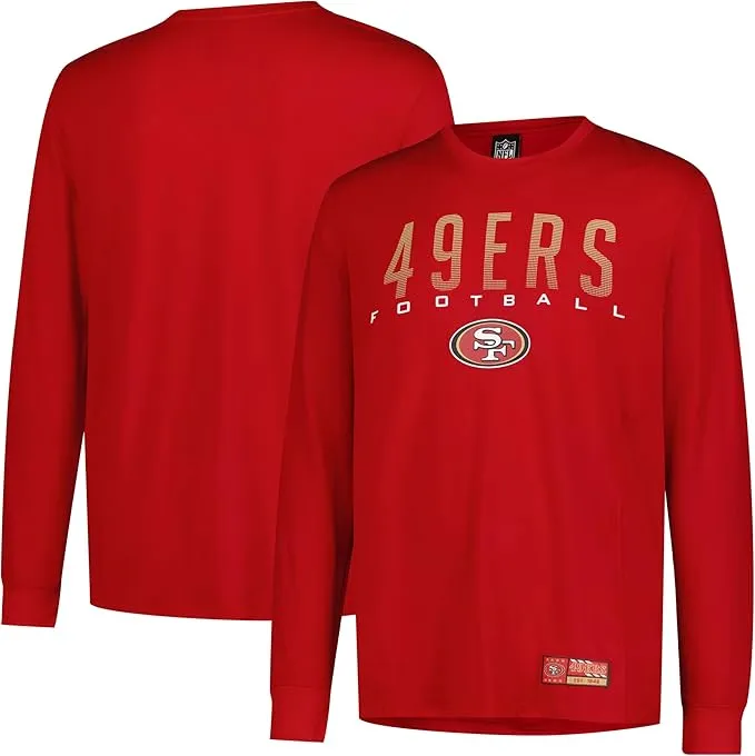 NFL Official Adults Super Soft Game Day Long Sleeve T-Shirt - Unisex|San Francisco 49ers