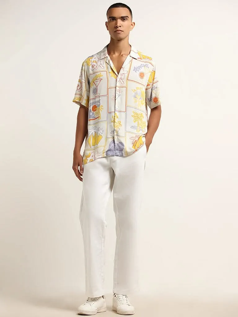 Nuon Multicolour Summer-Inspired Relaxed-Fit Shirt