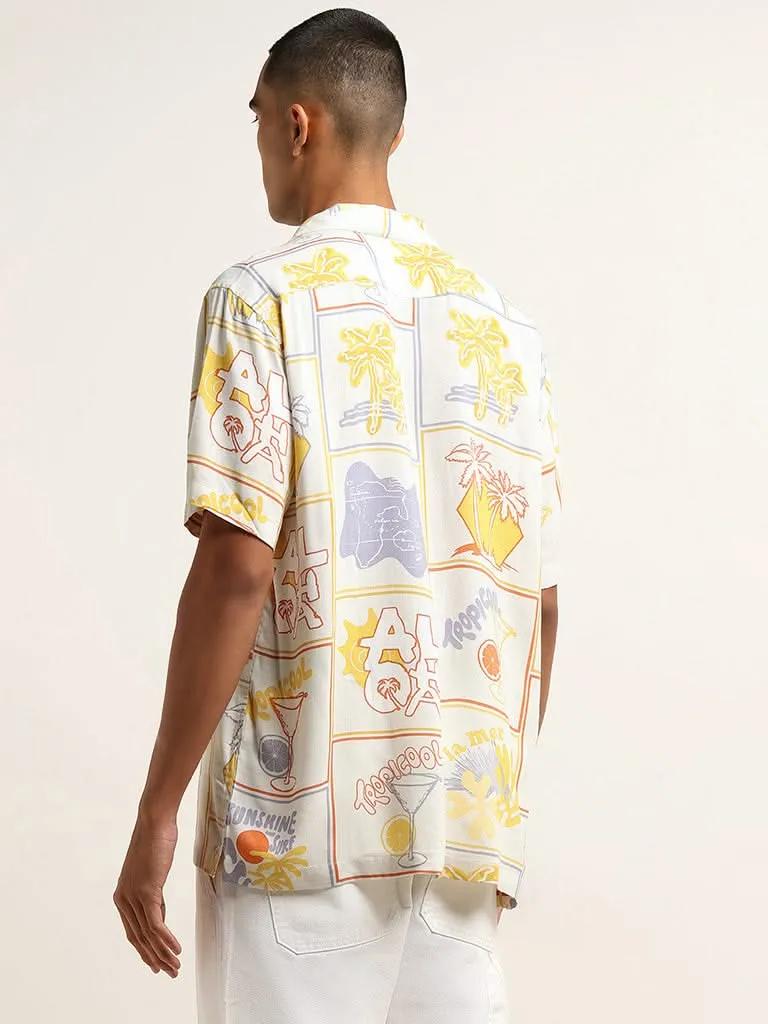 Nuon Multicolour Summer-Inspired Relaxed-Fit Shirt