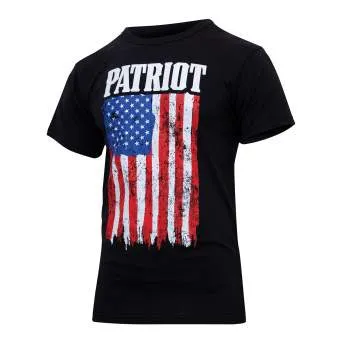 Patriot US Flag T-Shirt - Black