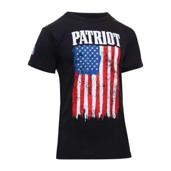 Patriot US Flag T-Shirt - Black