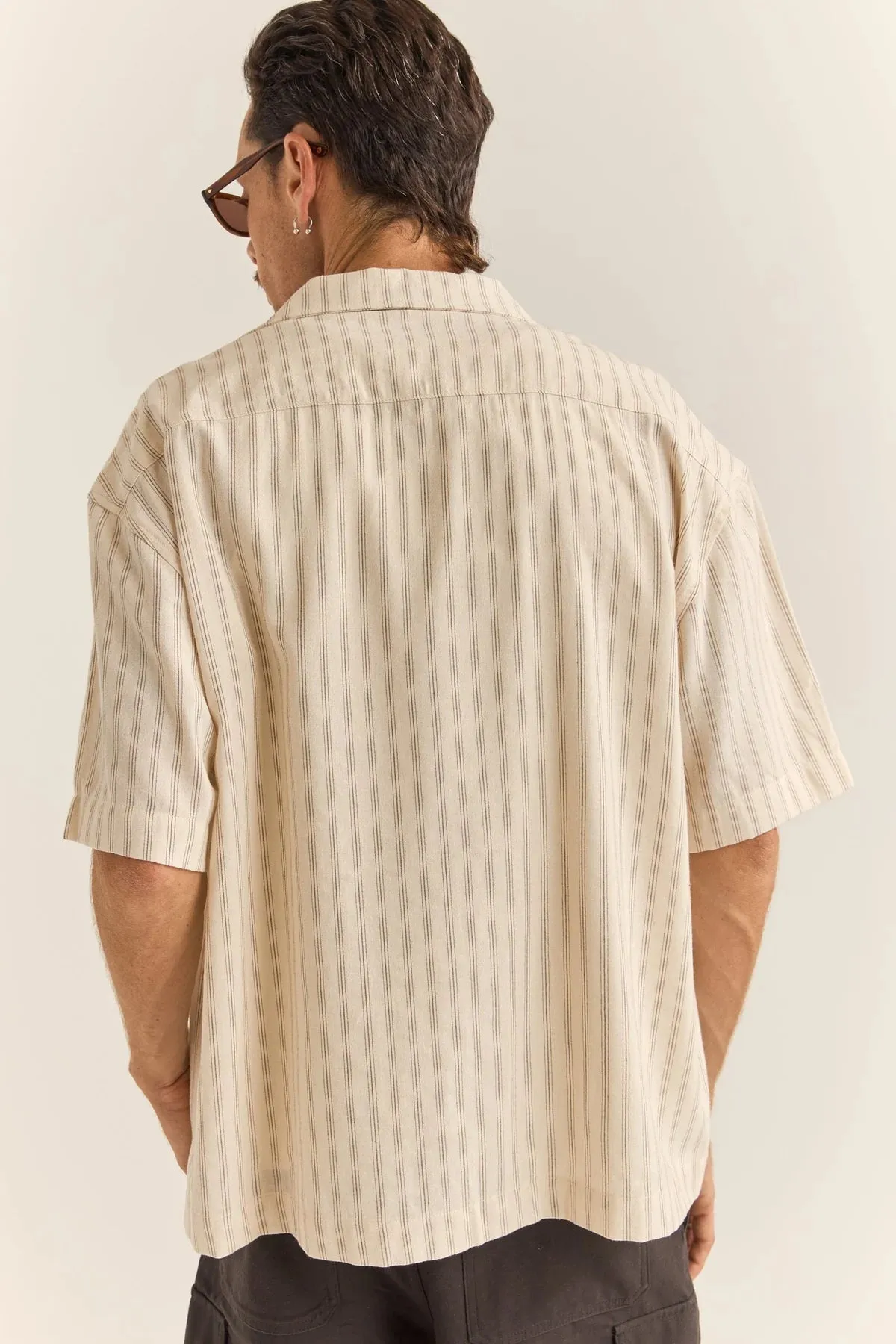 Rhythm Mens Relaxed Stripe Shirt